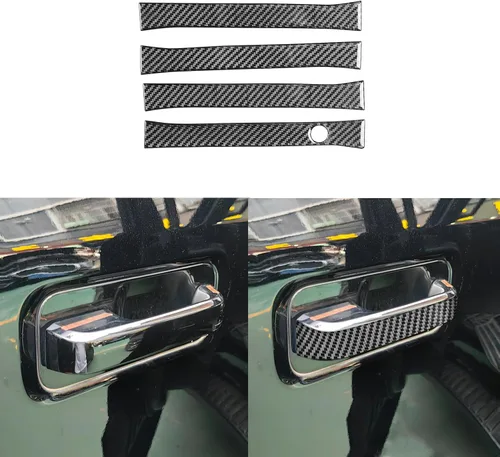 Vista 22 de Adhesivo de fibra de carbono para espejo retrovisor de automóvil, panel de poste triangular, adhesivo de pilar A, compatible con F150 SVT Raptor