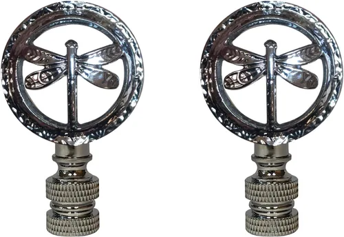 Vista 10 de Royal Designs, Inc. Lámpara decorativa de libélula finial, F-5093-CH-1, cromo
