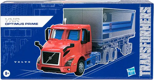 Vista 5 de Hasbro Transformers Generations Leader Class Figurine Volvo VNR 300 Optimus Prime 7.1 in