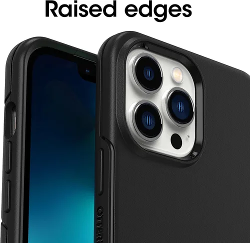 Vista 6 de OtterBox Symmetry Series+ - Funda con MagSafe para iPhone 13 Pro Max y iPhone 12 Pro Max (solamente), embalaje no minorista, color negro
