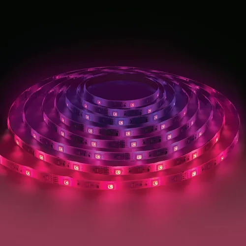 Vista 5 de Monster - Tira de luz RGB+W reactiva con sonido de 32.8 pies, multicolor inteligente + multicolor, uso en interiores, control de aplicación y voz
