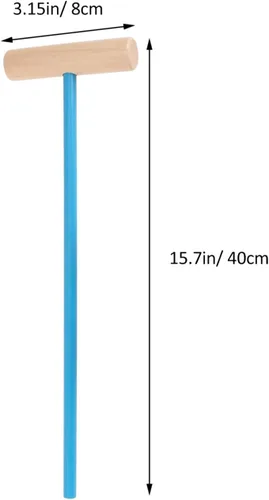Vista 5 de TOYANDONA Juego de croquet para niños, juego de croquet de animales de madera de dibujos animados con mazos de madera de croquet, juego familiar