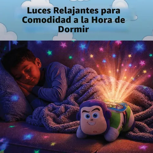 Vista 2 de Pillow Pets Toy Story Buzz Lightyear Sleeptime Lite - Almohada de peluche y luz nocturna