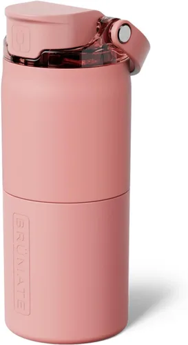 Vista 14 de BrüMate Rise - Botella de agua de 25 onzas con pajita de silicona cubierta 100 % a prueba de fugas, botella de agua de acero inoxidable aislada