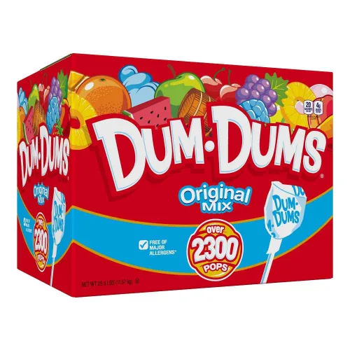 Vista 14 de Dum Dums Original, paletas, libre de la mayoría de alérgenos