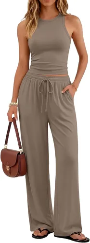Vista 10 de Trendy Queen Conjunto de descanso de 2 piezas de verano para mujer 2026 Negro