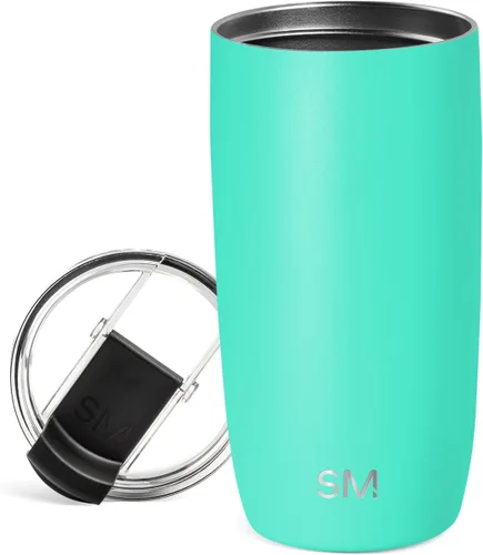 Vista 49 de Simple Modern Taza de café de viaje Tumbler con tapa abatible Reutilizable, aislada, de acero inoxidable, taza de café helado Cold Brew, termo