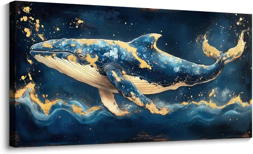Vista 7 de JEAWA Arte de Pared en Lienzo Grande - Pintura Abstracta de 24x48 Pulgadas en Tela, Imágenes Texturizadas de Montañas como Regalos para Amigos