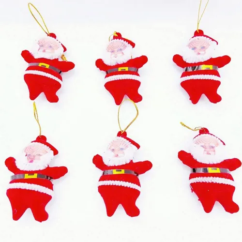Vista 10 de Lindo mini árbol de Navidad estilo Papá Noel para decoración del hogar y varias ocasiones (colorido)