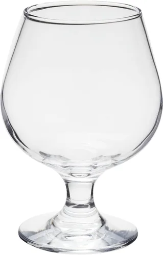Vista 8 de Juvale Vasos de cóctel – 13 onzas de tallo corto moderno transparente, 4 unidades, cristal sin plomo, copas de brandy y sorteos de globos de coñac