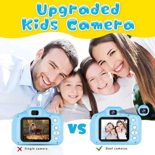 Vista 3 de Dylanto Cámara de selfie mejorada para niños, regalos de cumpleaños de Navidad para niños de 3 a 8 años, cámaras digitales para niños con video HD