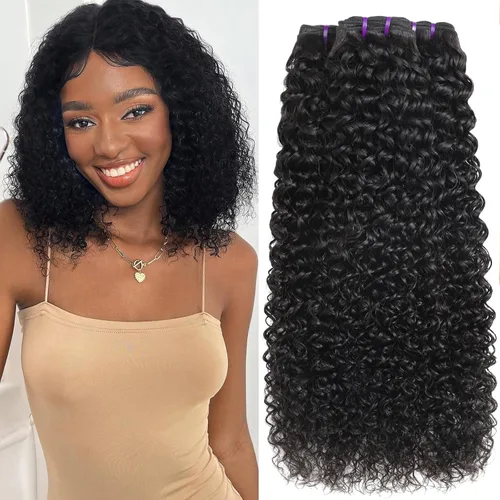 Vista 18 de Paquetes Bob Liso 3 Paquetes de Cabello Humano Corto 10, 10 y 10 Pulgadas, 100% Cabello Crudo Sin Procesar, Tejido Rápido, Color Negro Natural