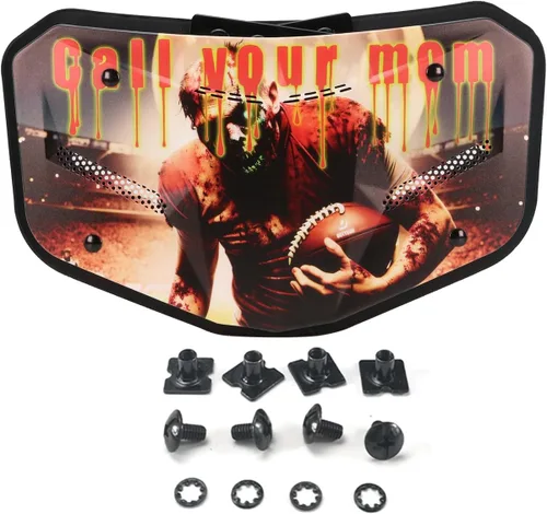 Vista 3 de Placa trasera de fútbol, protector trasero para jugadores de fútbol, placas traseras de fútbol con rejillas de ventilación, protección