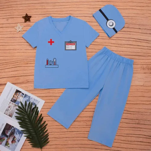 Vista 5 de LENSOUS Body de disfraz de médico para bebé niño