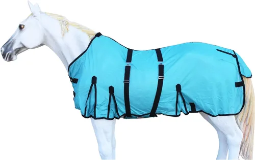 Vista 15 de CHALLENGER 78" caballo malla ligera verano hoja primavera flujo de aire blanco 73408B