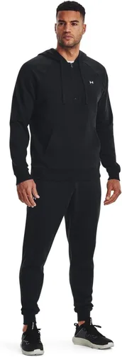 Vista 4 de Under Armour Rival - Sudadera de vellón con capucha y 12 cremallera para hombre