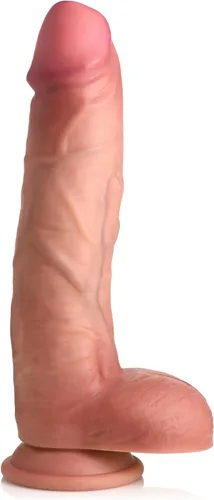 Vista 13 de CURVE TOYS Consolador Jock de doble densidad de 6 pulgadas para hombres, mujeres y parejas. Consolador de silicona de alta calidad ultra realista