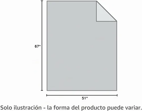 Vista 10 de Manta beige de felpilla suave para sofá, 51 x 67 pulgadas
