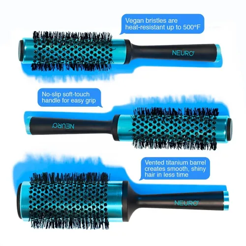 Vista 4 de Paul Mitchell Cepillo redondo de titanio Neuro, para secar todo tipo de cabello