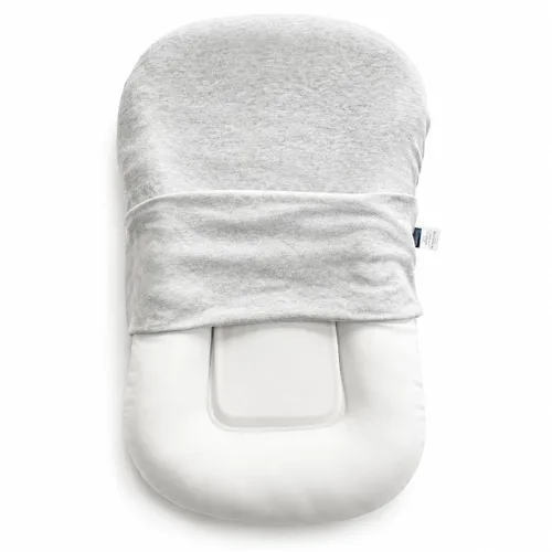 Vista 9 de Tumbona infantil, funda para nido de bebé, algodón suave e interior impermeable, asiento de piso para bebé para el tiempo boca abajo, tumbona