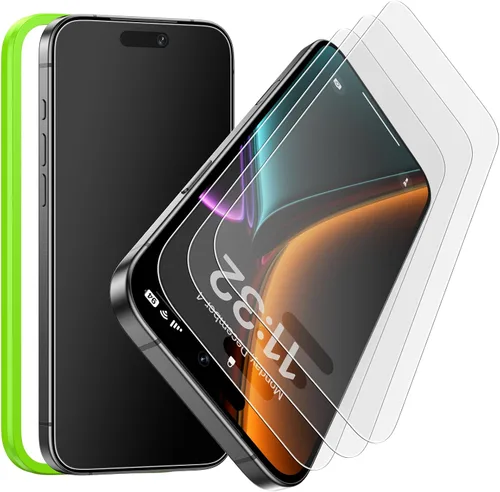 Vista 7 de Esanik [Paquete de 3+2] Protector de pantalla de privacidad para iPhone 14 Pro Max de 6.7 pulgadas, vidrio templado antiespía + protector de lente