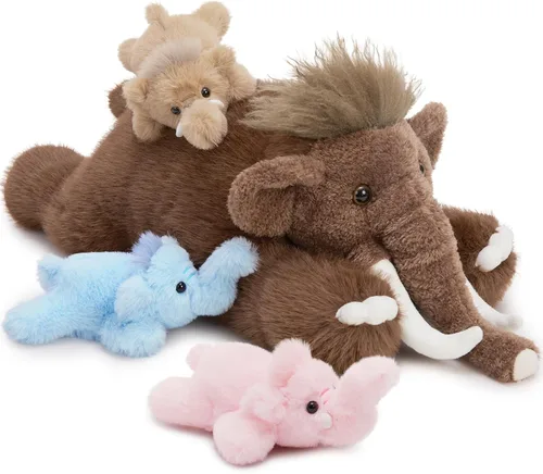 Vista 32 de BENINY - Juego de 4 piezas de peluche de águila calva, 18 pulgadas, mamá águila con 3 bebés