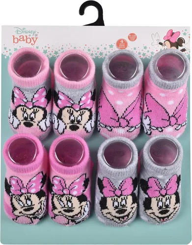Vista 2 de Minnie Mouse - Calcetines para bebé, paquete múltiple