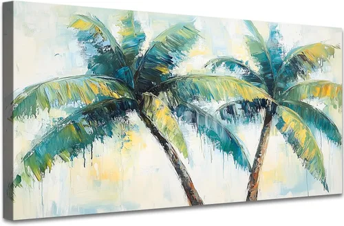 Vista 17 de GUTTATY Lienzo decorativo para pared, cuadros del océano, pintura de arte costero para decoración de pared de sala de estar, póster de mar, arte