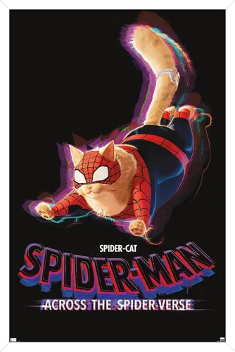 Vista 12 de Marvel Spider-Man: Across The Spider-Verse - Póster de pared de una hoja de Spider-Cat, 22.4 pulgadas de largo x 14.7 pulgadas de ancho, versión