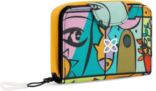 Vista 38 de Sherpani Barcelona, pequeña cartera de nailon plegable con bolsillo con cremallera para mujer, bolsa de viaje, protección RFID