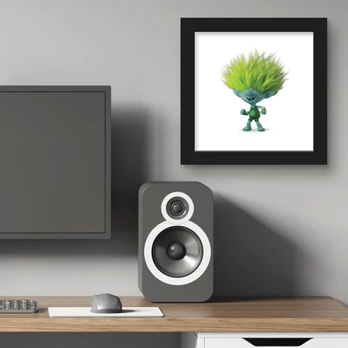 Vista 5 de Trends International Gallery Pops Trolls Band Together - Póster de pared de arcilla, 12.00 x 12.00 pulgadas, versión de marco negro