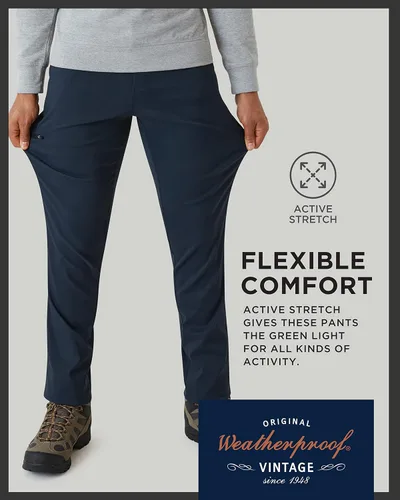 Vista 4 de Weatherproof Vintage Pantalones cargo para hombre Pantalones cargo casuales para hombre, pantalones de senderismo para hombre, pantalones
