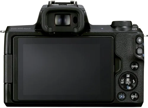 Vista 3 de Canon Cámara sin espejo EOS M50 Mark II con lentes de 0.591-1.772 in y 2.165-7.874 in (negro) (4728C014) + monitor 4K + VideoMic Rode + tarjeta