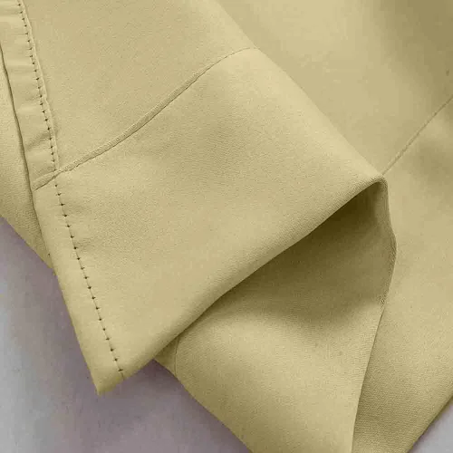 Vista 4 de Cenefa Extra Ancha Beige de 104 Pulgadas para Ventanas, Cenefa Opaca Pequeña de Media Ventana para Sala de Estar, Dormitorio, Estilo Granja, Cenefa