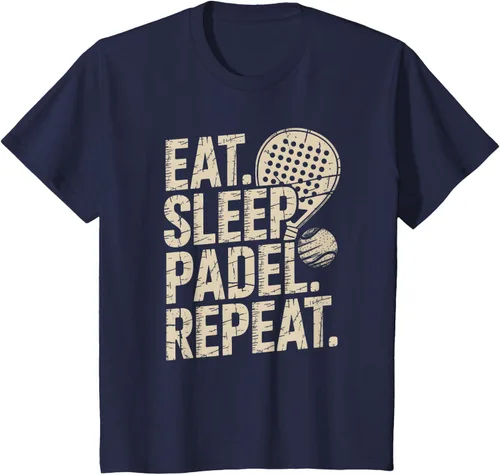 Vista 56 de Camiseta Eat Sleep Padel Repeat Padel Jugador de Tenis