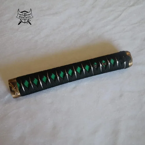 Vista 28 de Mango de Espada Tsuka 10.2in o Especificaciones Especiales Herrajes de Aleación/Cobre/Hierro e Imitación o Samegawa Real