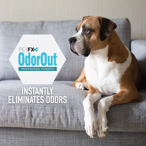 Vista 5 de PetFX OdorOut - Eliminador de olores no tóxico patentado para orina y heces de mascotas - Elimina todos los olores a base de nitrógeno en la fuente