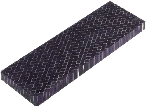 Vista 8 de RECHERE 1 unids cuchillo mango escala losas apretones C-Tek resina piel de serpiente patrón de panal cuchillos negros espada arma
