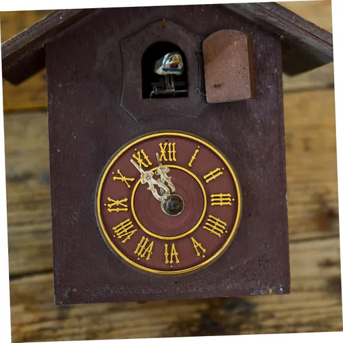 Vista 5 de Uonlytech Modern Cuckoo Clock with Artistic Roman Dial Design Easy to Install Wall Clock for Bedroom Living Office with Reliable Timekeeping and
