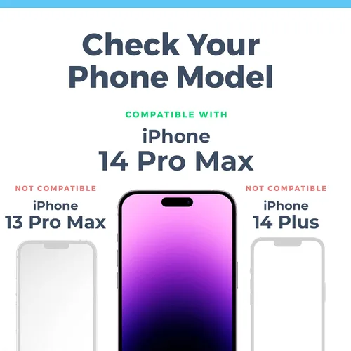 Vista 3 de Power Theory Protector de pantalla para iPhone 14 Pro Max, pantalla de vidrio templado de alta calidad para una máxima protección en tu iPhone 14