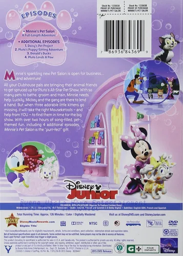 Vista 2 de DISNEY MICKEY MOUSE CLUBHOUSE MINNIES PET SALON DOMESTIC HOME VIDEO