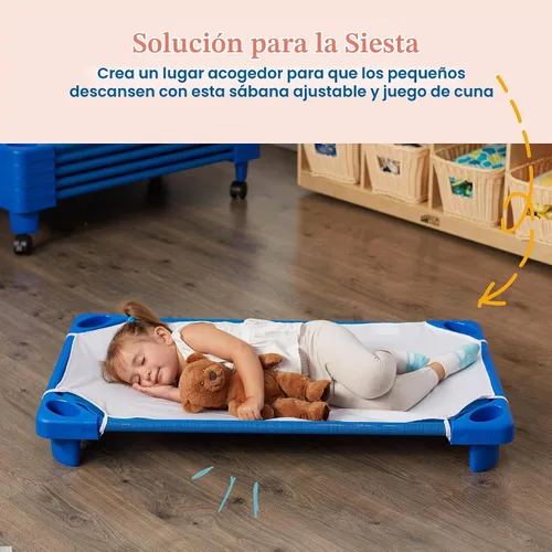 Vista 4 de ECR4Kids - Cama apilable para niños, para el cuidado diurno