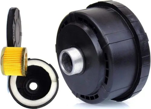 Vista 2 de 1" BSP 1.299 in compresor de aire silenciador filtro, metal admisión filtro sonido silenciador para compresor de aire