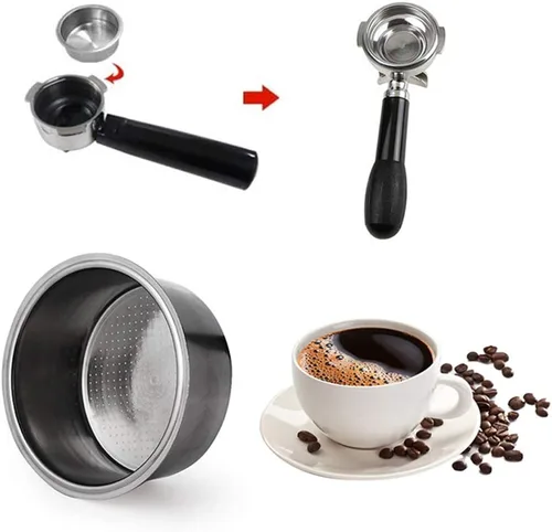 Vista 7 de Taza de filtro de café 2.008 in Cesta de filtro no presurizada para Breville D-e-lon-ghi Filtro Krups Productos de café