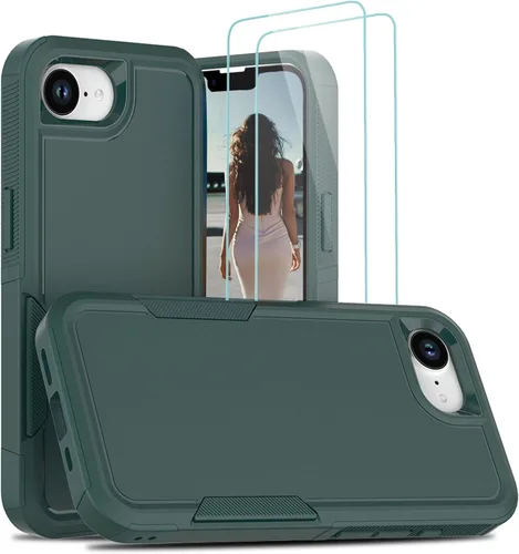 Vista 154 de Jeylly Funda para iPhone SE/Funda para iPhone 5S, Exterior de Plástico Duro que Absorbe Golpes + Interior de Silicona de Goma Defensor contra