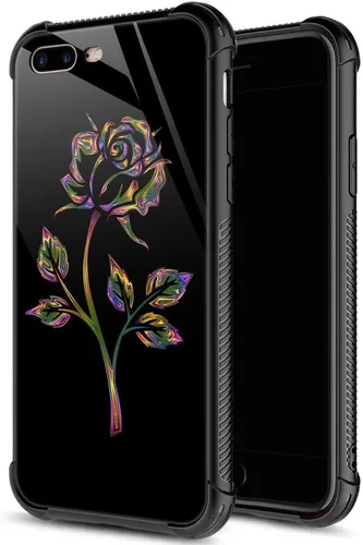 Vista 26 de ZHEGAILIAN Funda para iPhone 7/8 Plus, protección de grado militar, esquinas a prueba de golpes, funda antiarañazos para iPhone 7/8 Plus, girasol