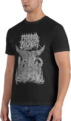 Vista 2 de Morbid Angel T Shirt Men's Summer Round Neck Trend Fashion Short Sleeve T Shirt Sports Fitness Cotton Shirt Tops