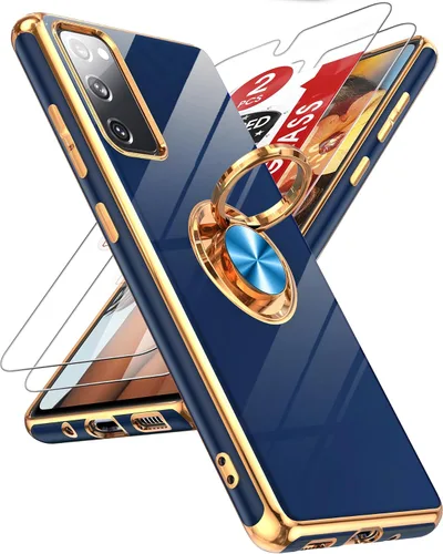 Vista 77 de LeYi Funda para iPhone XR: con Protector de Pantalla de Vidrio Templado [Paquete de 2] Soporte de Anillo Giratorio de 360°, Soporte Magnético