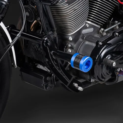 Vista 7 de Advanblack ProTek Deslizadores de barra de choque mecanizados de 1.25" Decorativos con rueda giratoria para el extremo del protector de motor CNC