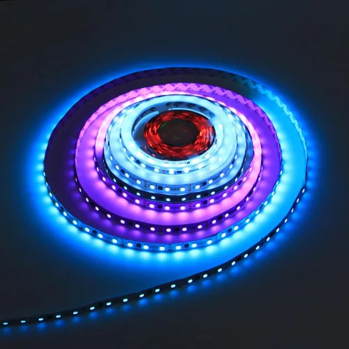 Vista 7 de Tira de luz LED con efecto de persecución para interiores, de 75 pies, 12 V, kit de tira LED RGB direccionable con controlador de sincronización